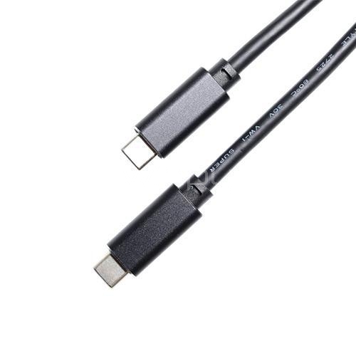 Cable USB-C a USB-C Exelink de 2 mts (100W, USB 3.2, Negro)