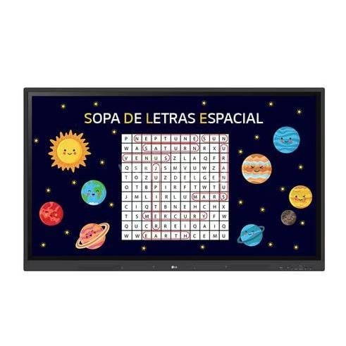 Pantalla Interactiva LG 55TR3DK-B de 55” (IPS, 4K, 60Hz, HDMI+RGB+USB, VESA)