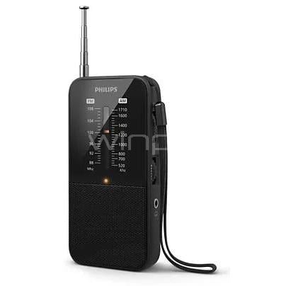 Radio Portátil Philips 32PHLT1509 (AM/FM, Negro)