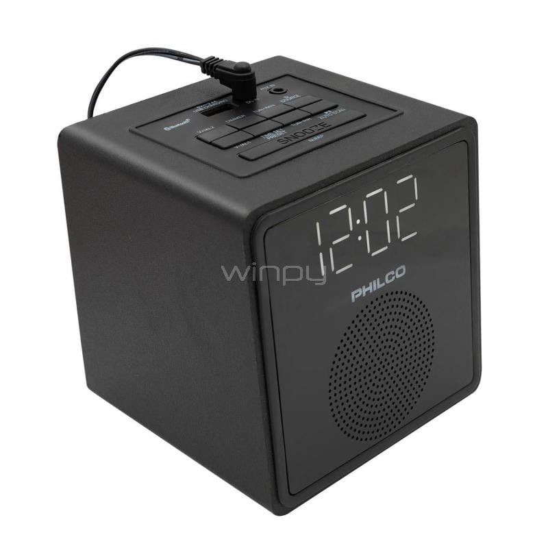 Radio Reloj y Alarma con Pantalla LED Philco PAR3206BT (Bluetooth, FM, Negro)