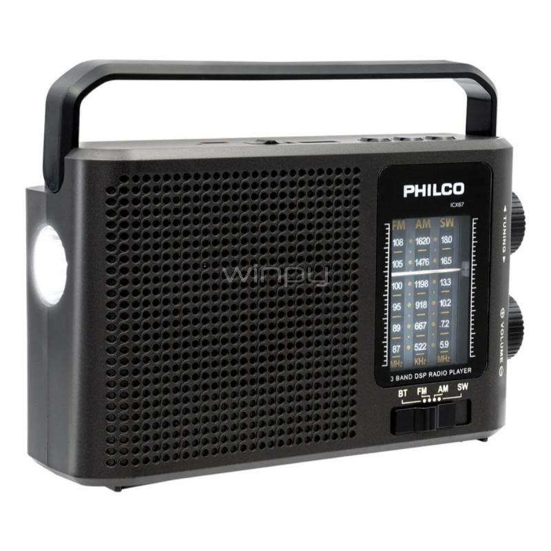 Radio Multibanda Philco 32PLCICX67 (Bluetooth, AM/FM/SW, Negro)