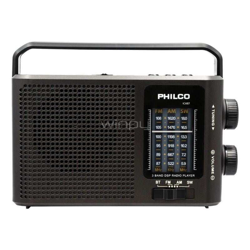 Radio Multibanda Philco 32PLCICX67 (Bluetooth, AM/FM/SW, Negro)