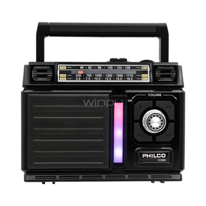 Radio Multibanda Philco 32PLCICX68 (Bluetooth, AM/FM/SW, Negro)
