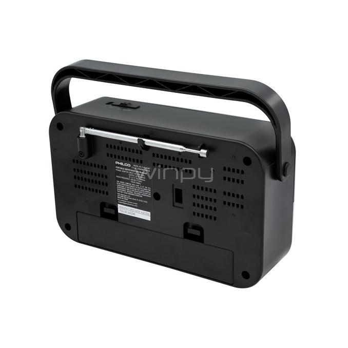 Radio Portátil Philco PJR2200BT Negro (AM/FM, Bluetooth, Altavoz)