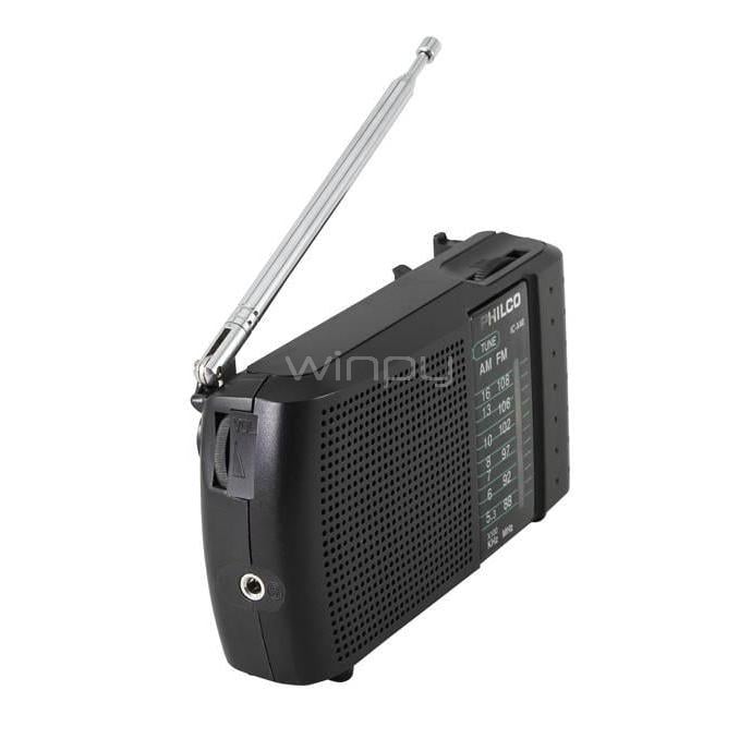 Radio Portátil con Audífonos Philco 32PRRICX40 (AM/FM, Negro)