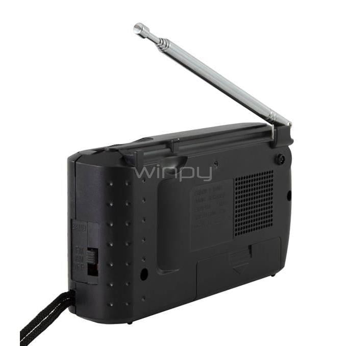 Radio Portátil con Audífonos Philco 32PRRICX40 (AM/FM, Negro)