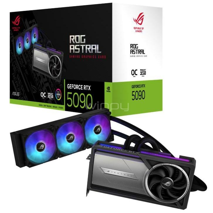 Tarjeta gráfica ASUS ROG ASTRAL LC GeForce RTX 5090 OC Edition de 32GB GDDR7