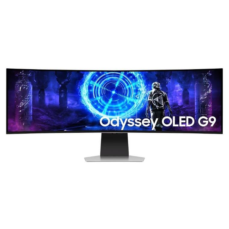 Monitor Curvo Samsung Odyssey OLED G9 de 49” (OLED, DQHD, 240Hz, 0.03ms, DP+HDMI+USB, VESA)
