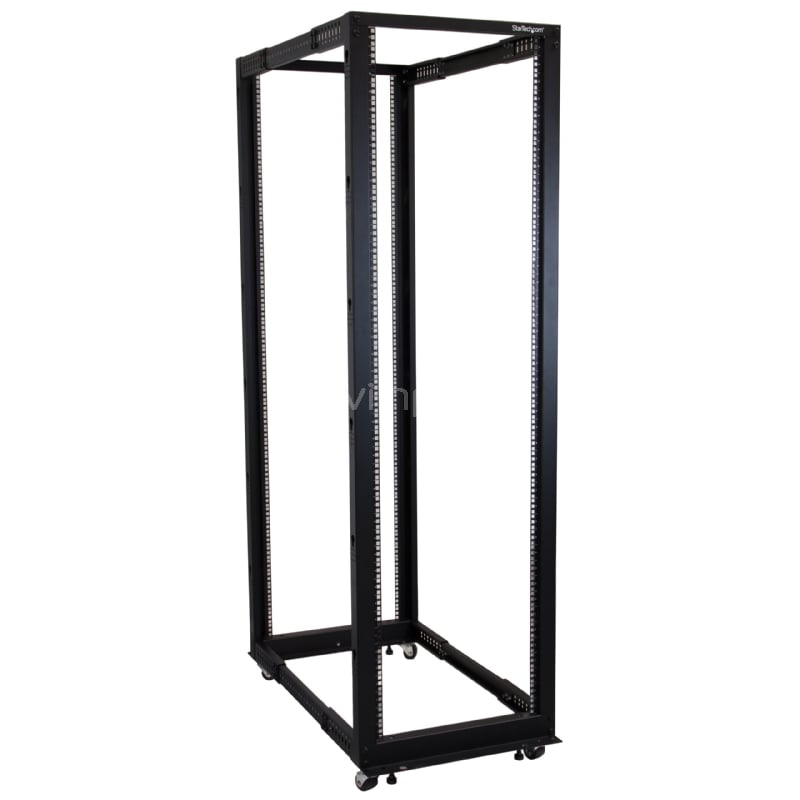Rack Armario Bastidor Abierto de Servidores 4 Columnas 42U - Profundidad Ajustable - Con Ruedas - StarTech