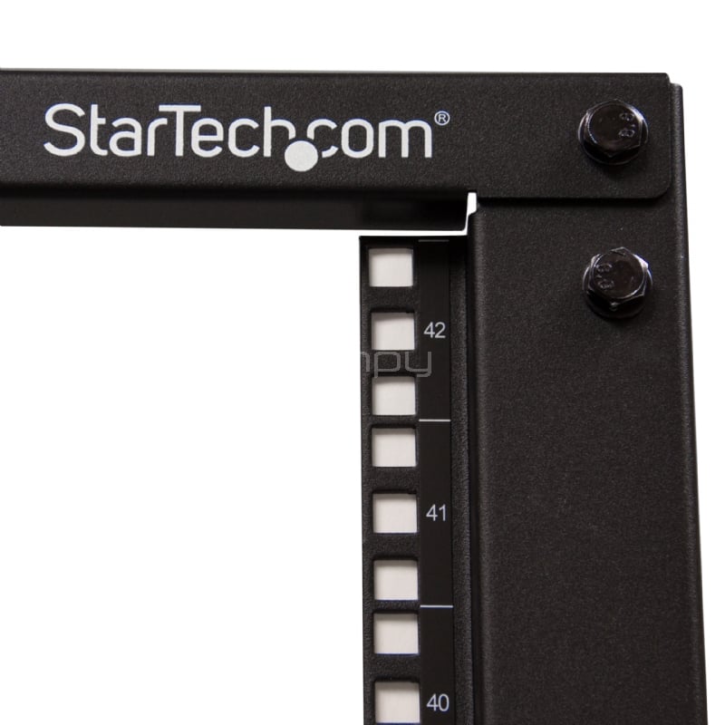 Rack Armario Bastidor Abierto de Servidores 4 Columnas 42U - Profundidad Ajustable - Con Ruedas - StarTech