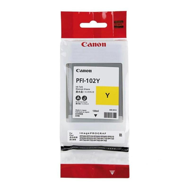 Tinta canon amarillo Tanque PFI-102Y