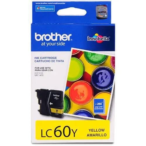CARTUCHO TINTA BROTHER amarillo LC60Y