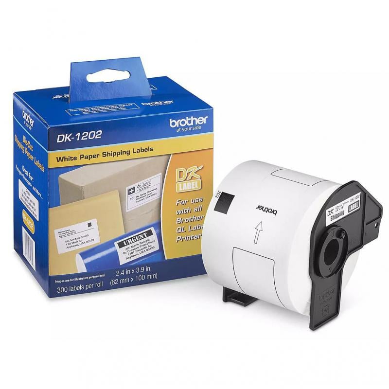 Etiqueta Blanca Adhesiva Pre-cortada Brother DK-1202