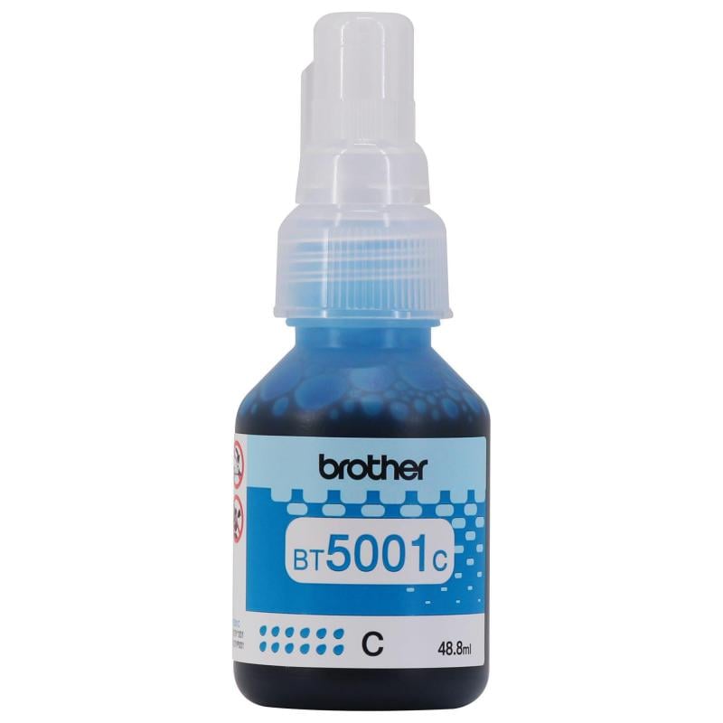 Botella de tinta Brother BT5001C (Cian, 5000 páginas)
