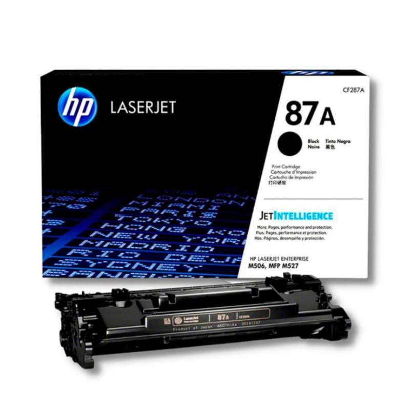 Cartucho de tóner LaserJet HP original 87A Negro (CF287A)