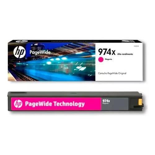 Cartucho original PageWide HP 974X alta capacidad magenta