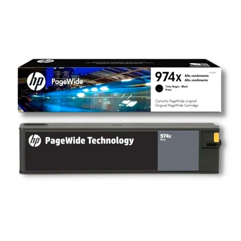 Cartucho original PageWide HP 974X alta capacidad negro