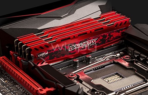 Memoria RAM Ballistix Sport LT de 8GB (2400MHz, DDR4, RED, DIMM