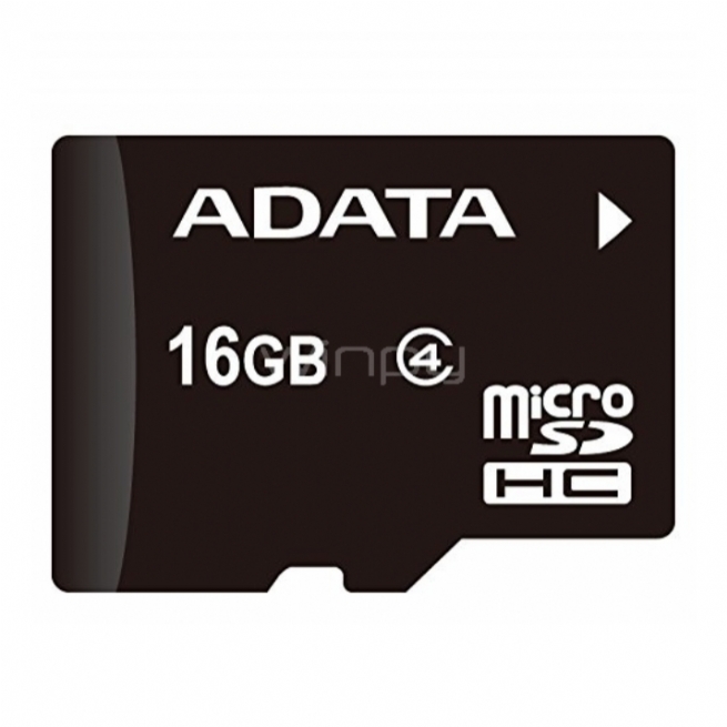 Tarjeta memoria 16 GB A-Data micro SDHC  SD Clase 4