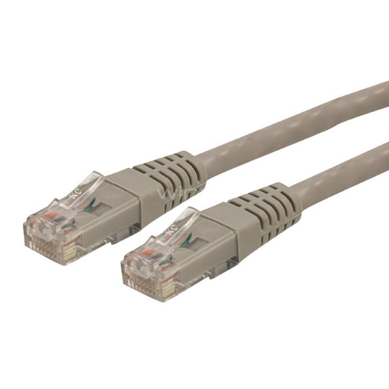 Cable de Red 91cm Categoría Cat6 UTP RJ45 Gigabit Ethernet ETL - Patch Moldeado - Gris - StarTech