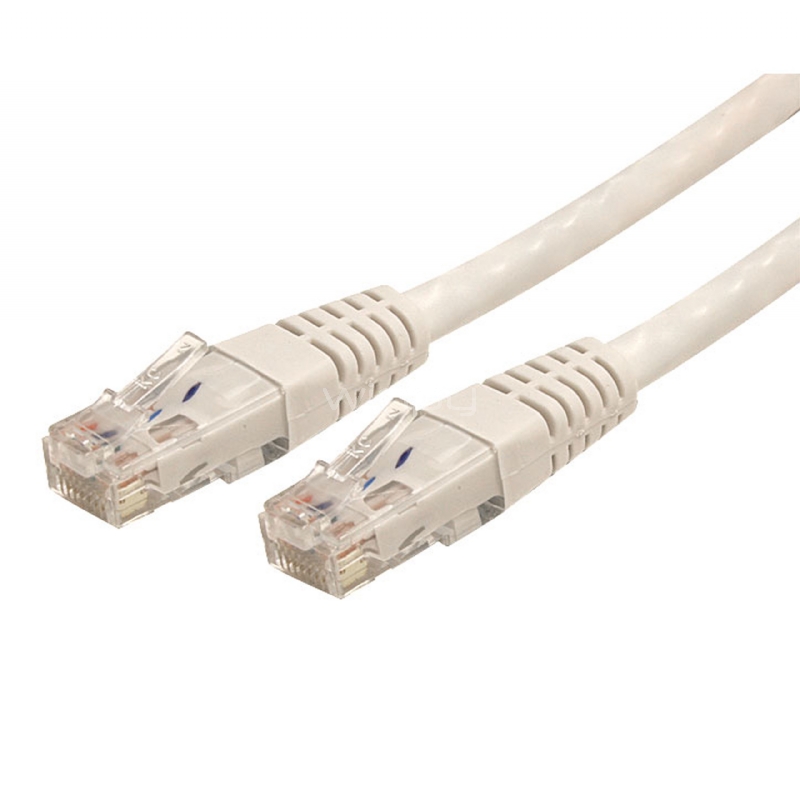 Cable de Red 91cm Categoría Cat6 UTP RJ45 Gigabit Ethernet ETL - Patch Moldeado - Blanco - StarTech