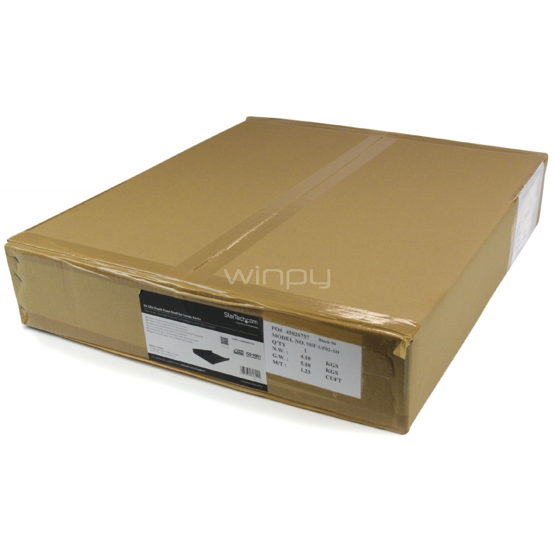 Estante Bandeja para Armario Rack Universal de Servidores  2U 22in Profundidad Fija - 22kg - StarTech