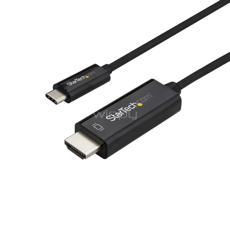 Cable Adaptador de 1m USB-C a HDMI 4K 60Hz - Negro - Cable USB Tipo C a HDMI - Cable Conversor de Video USBC - StarTech