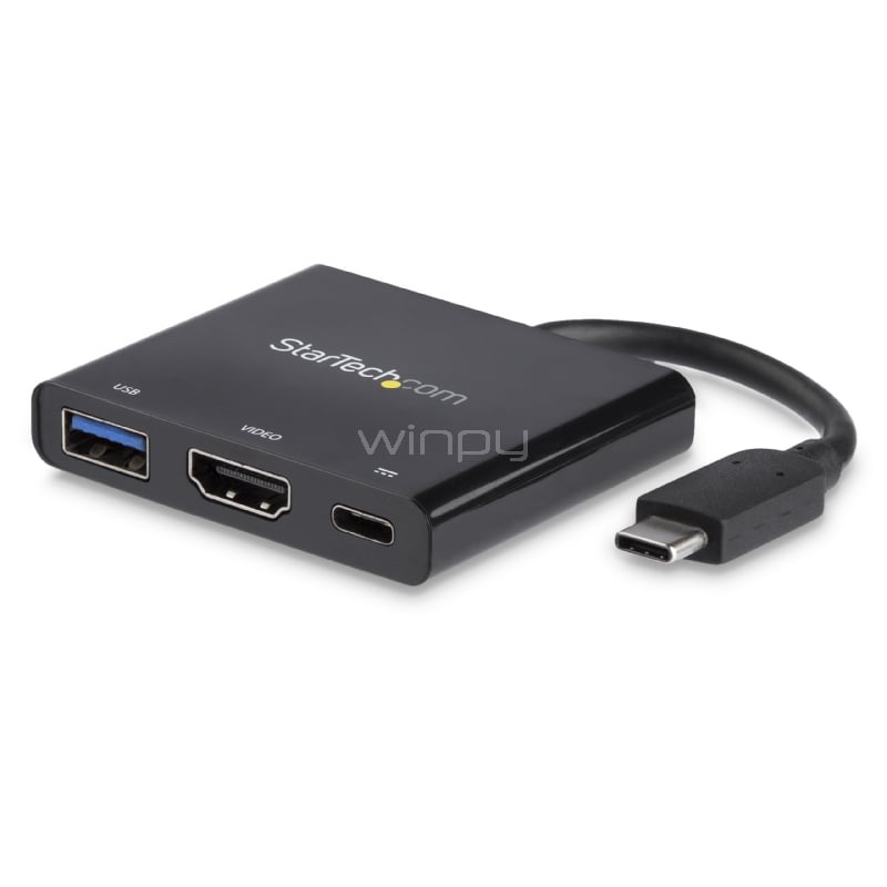 Adaptador Multipuertos USB-C con HDMI - Puerto USB 3.0 - PD de 60W - StarTech