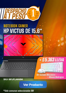 Notebook Gamer HP Victus 15-fa2700la de 15.6“