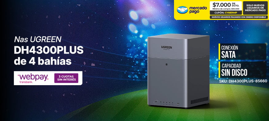 Nas UGREEN DH4300PLUS de 4 bahías