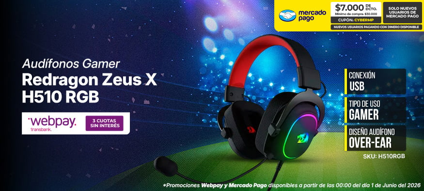Audífonos Gamer Redragon Zeus X H510 RGB
