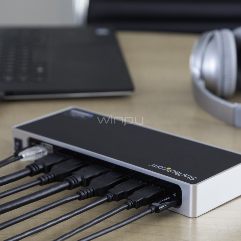 Docking Station 4K Dual con 6 Puertos  USB C / USB 3.0 - StarTech