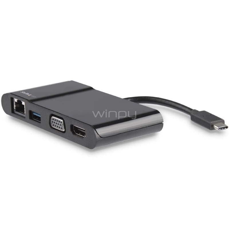 Adaptador Multipuertos USB-C para Notebooks - HDMI o VGA 4K - USB 3.0 - StarTech