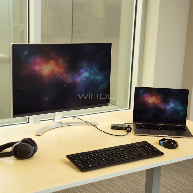 Adaptador Multipuertos USB-C para Notebooks - HDMI o VGA 4K - USB 3.0 - StarTech