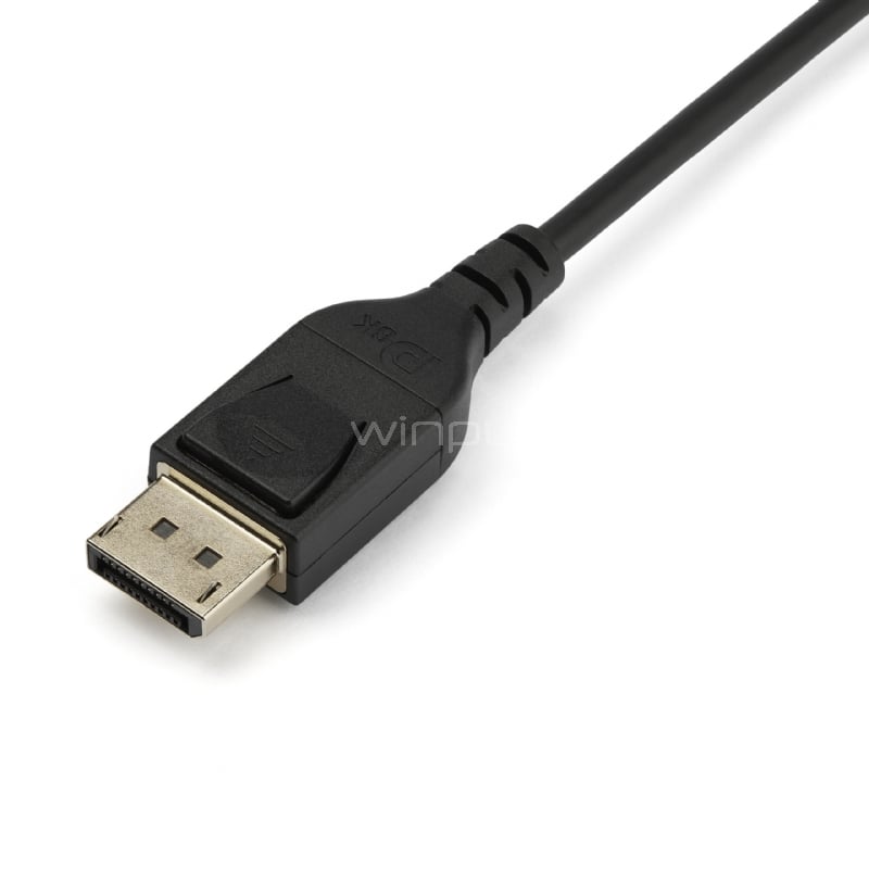 Cable DisplayPort 1.4 StarTech con soporte HDR (Resoluciones 8K, 32.4Gbps, 2 Metros)
