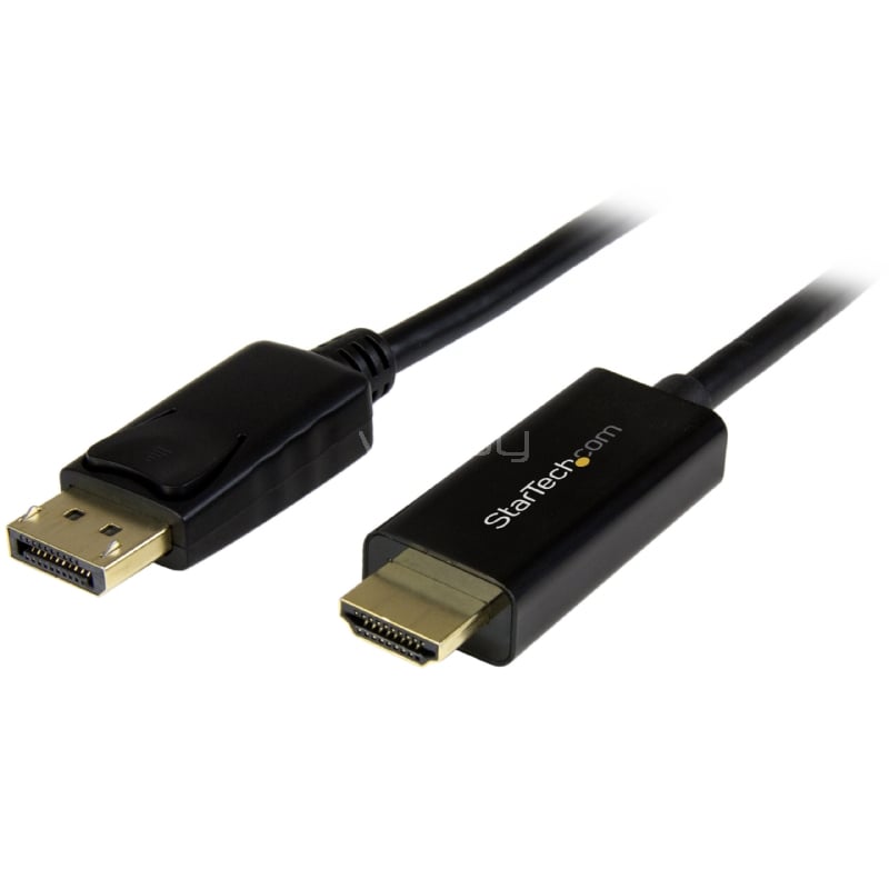 Cable Conversor DisplayPort a HDMI de 2m - Color Negro - Ultra HD 4K - StarTech