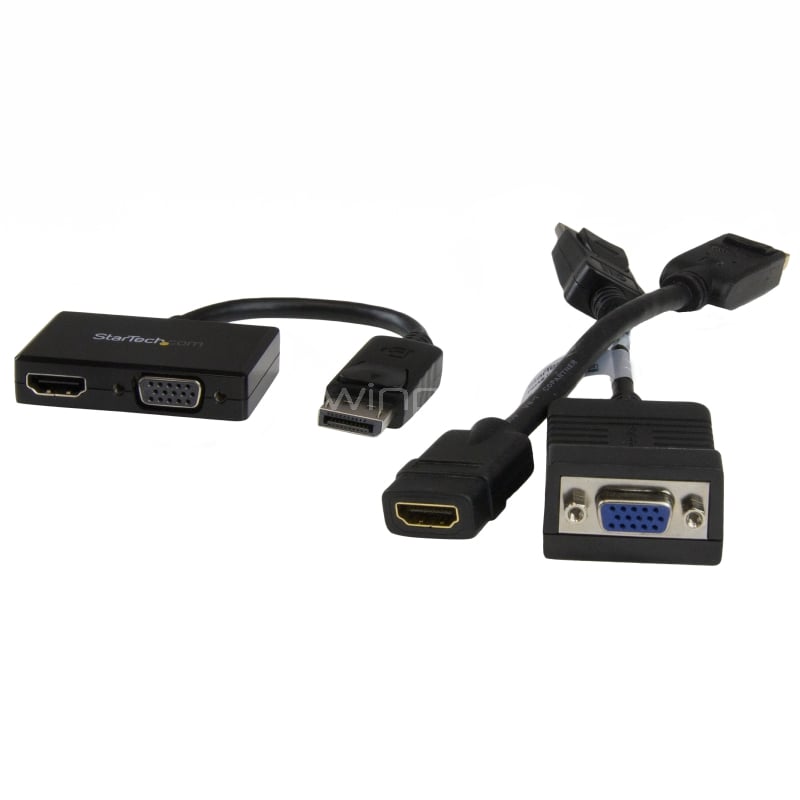 Adaptador DP de Audio/Video para Viajes - Conversor DisplayPort a HDMI o VGA - 1920x1200 1080p - StarTech