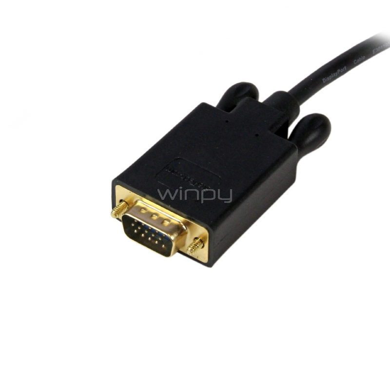 Cable 1,8m de Video Adaptador Conversor DisplayPort DP a VGA -  Convertidor Activo - 1080p - Negro - StarTech