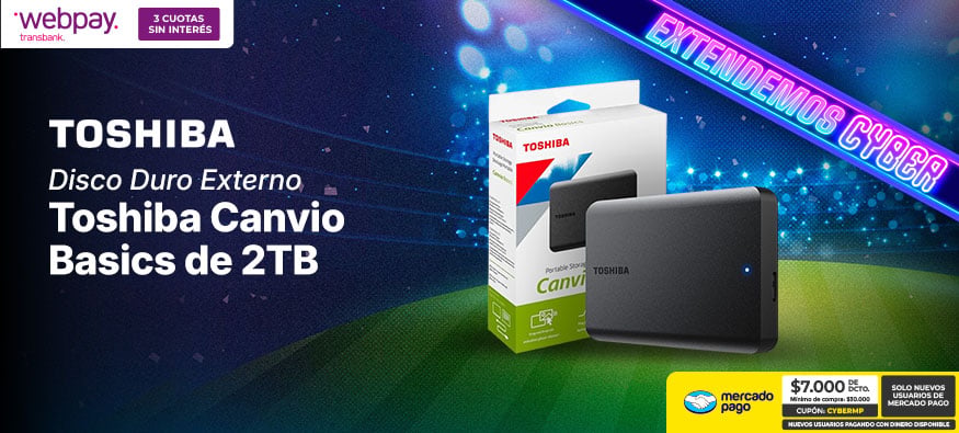 Disco Duro Externo Toshiba Canvio Basics de 2TB