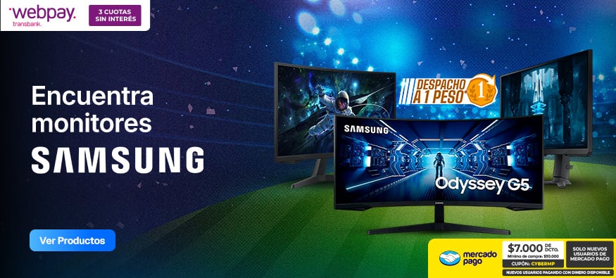 Encuentra monitores Samsung en el Cyber de Winpy