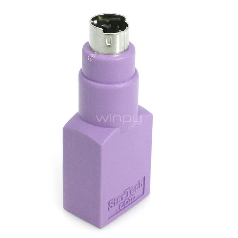 Adaptador Teclado USB a  conector PS/2 PS2 MiniDIN - Hembra USB - Macho Mini-DIN - StarTech