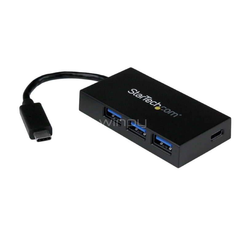 Concentrador USB 3.0 de 4 Puertos - USB-C a 1x USB-C y 3x USB-A - StarTech