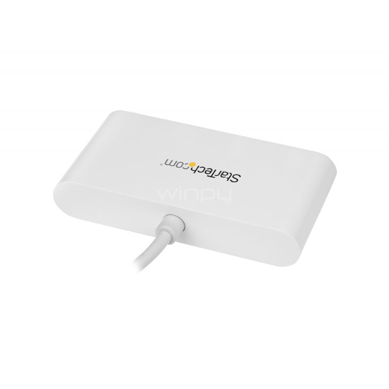 Hub Concentrador USB 3.0 de 4 Puertos - Hub USB-C a 4x USB A - Alimentado por Bus - Blanco - Conversor de USB C a USB A - StarTech