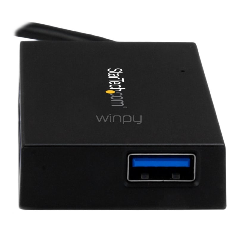 Hub Concentrador USB 3.0 de 4 Puertos Alimentado -  USB-C a 4x USB A - Incluye Adaptador de Alimentación - StarTech