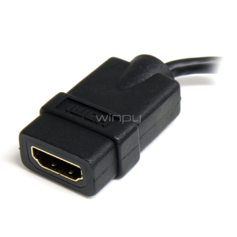 Cable de 12cm Adaptador HDMI de alta velocidad - HDMI a Micro HDMI - Hembra a Macho - StarTech