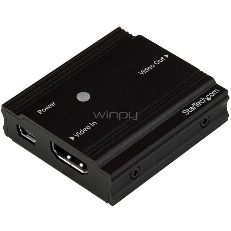 Amplificador de Señal HDMI - Extensor Alargador HDMI 4K a 60Hz - Hasta 9 Metros con Cable Convencional - StarTech