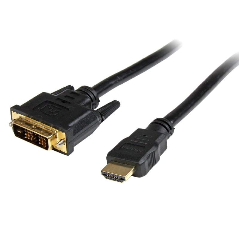 Cable HDMI a DVI 3m - DVI-D Macho - HDMI Macho - Adaptador - Negro - StarTech