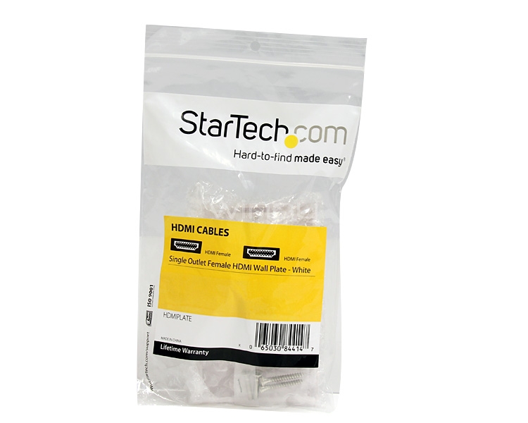 Tapa de Pared HDMI® Hembra de 1 Salida - Blanca  - StarTech