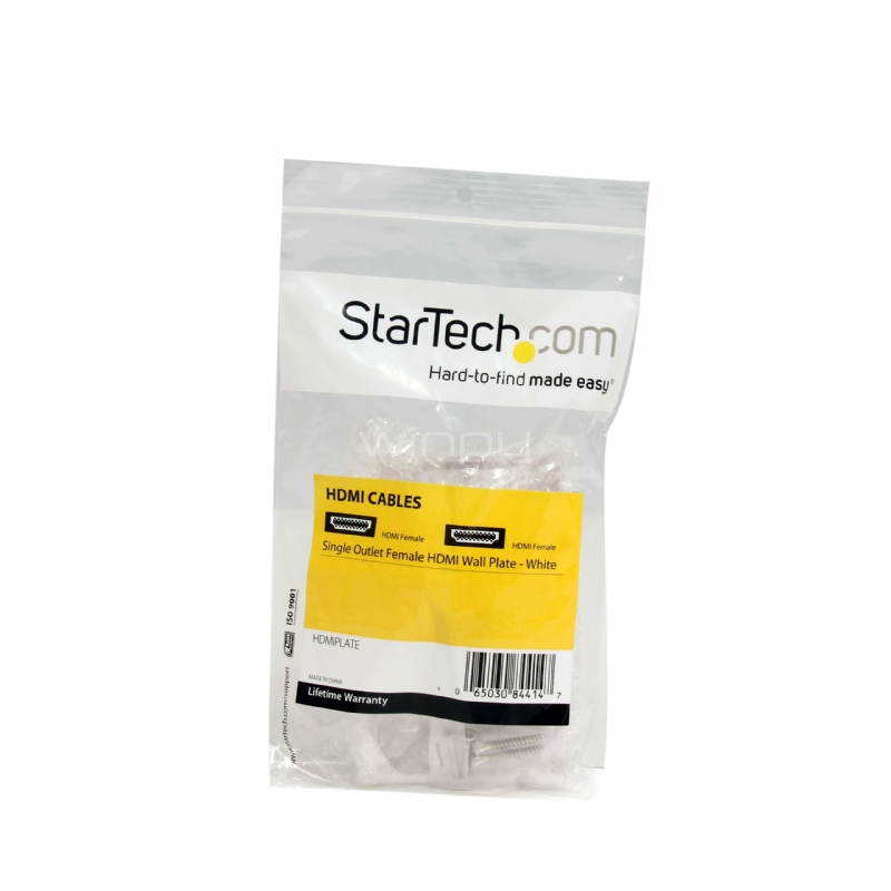 Tapa de Pared HDMI® Hembra de 1 Salida - Blanca  - StarTech