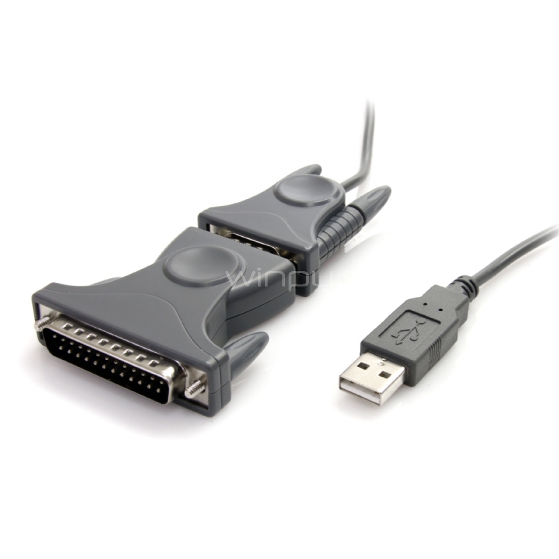 Cable Adaptador de 0,9m USB a Serial Serial DB9 DB25 RS232 - StarTech